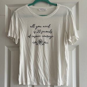 Trendy Boutique White Short Sleeve Tee